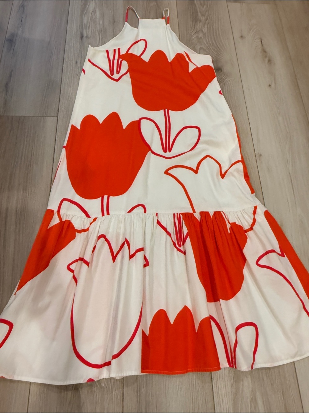 Coreylynncalter Tulip Print midi dress